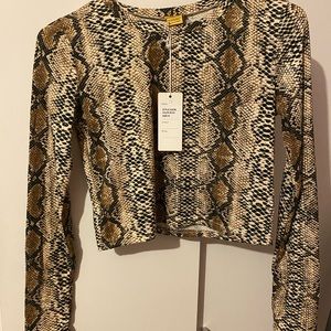 Snake print long sleeve